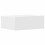 VidaXL vidaXL 2x Floating Nightstand White Engineered Wood Bedside Cabinet Shelf 11