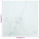 VidaXL vidaXL Table Top White Tempered Glass with Marble Design Dining Table Top Set 9