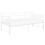 VidaXL vidaXL Pull-out Sofa Bed Frame White Metal Sleepover Occasional Guest Resting 12
