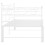 VidaXL vidaXL Pull-out Sofa Bed Frame White Metal Sleepover Occasional Guest Resting 18