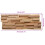 VidaXL vidaXL 10x Solid Teak Wood 3D Wall Cladding Panels 1.08 m? Wall Decoration 8