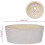 VidaXL vidaXL Waschbecken Creme Ø40x15 cm Marmor 17