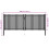 VidaXL vidaXL Gartentor aus Stahl 400 x 125 cm Anthrazit 8