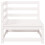 VidaXL vidaXL Garden Corner Sofa Outdoor Sofa Sectional Sofa White Solid Wood Pine 11
