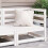 VidaXL vidaXL Garden Corner Sofa Outdoor Sofa Sectional Sofa White Solid Wood Pine 9