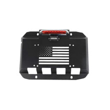 Exhaust Cover Plate Spare Tire License Plate License Plate Holder for JK 2007-2017 JL 2018+