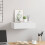 VidaXL vidaXL Wall-mounted Drawer Shelf White MDF Wall CabinetFloating Shelf Set 11