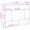 VidaXL vidaXL Wall Shelf Concrete Grey Engineered Wood Hanging Wall Display Cabinet 11