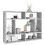 VidaXL vidaXL Wall Shelf Concrete Grey Engineered Wood Hanging Wall Display Cabinet 8