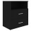 VidaXL vidaXL Bed Cabinet Black Bedside Side Table Storage Cabinet Nightstand Set 12