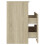 VidaXL vidaXL Bed Cabinet Sonoma Oak Bedside Side Table Storage Cabinet Nightstand 15