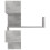 VidaXL vidaXL 2x Wall Corner Shelf Concrete Grey Engineered Wood Hanging Shelf Unit 10