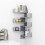 VidaXL vidaXL 2x Wall Corner Shelf Concrete Grey Engineered Wood Hanging Shelf Unit 7