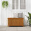 VidaXL vidaXL Solid Acacia Wood Garden Storage Box Entryway Patio Storage Bench Box 11