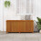 VidaXL vidaXL Solid Acacia Wood Garden Storage Box Pillow Blanket Box Hallway Bench 11
