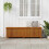 VidaXL vidaXL Solid Acacia Wood Garden Storage Box Pillow Blanket Box Hallway Bench 11