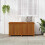 VidaXL vidaXL Solid Acacia Wood Garden Storage Box Pillow Blanket Box Hallway Bench 11