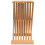 VidaXL vidaXL Solid Wood Teak Folding Stool Outdoor Garden Wooden Foldable Stool 12