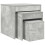 VidaXL vidaXL 3x Nesting Tables Concrete Grey Engineered Wood Living Room Side Table 5