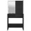 VidaXL vidaXL Dressing Table Makeup Desk with LED Vanity Table Makeup Table Black 9