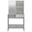 VidaXL (Concrete grey) vidaXL Dressing Table with LED Vanity Table Makeup Vanity Desk Cosmetic Table 18