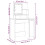 VidaXL (Sonoma oak) vidaXL Dressing Table with LED Vanity Table Makeup Vanity Desk Cosmetic Table 14