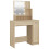 VidaXL (Sonoma oak) vidaXL Dressing Table with LED Vanity Table Makeup Vanity Desk Cosmetic Table 12