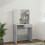 VidaXL (Concrete grey) vidaXL Dressing Table with LED Vanity Table Makeup Vanity Desk Cosmetic Table 15