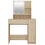 VidaXL (Sonoma oak) vidaXL Dressing Table with LED Vanity Table Makeup Vanity Desk Cosmetic Table 15