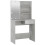 VidaXL (Concrete grey) vidaXL Dressing Table with LED Vanity Table Makeup Vanity Desk Cosmetic Table 16