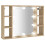 VidaXL vidaXL Spiegelschrank mit LED Sonoma-Eiche 76x15x55 cm 12