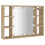 VidaXL vidaXL Spiegelschrank mit LED Sonoma-Eiche 76x15x55 cm 13