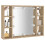 VidaXL vidaXL Spiegelschrank mit LED Sonoma-Eiche 76x15x55 cm 16
