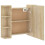 VidaXL vidaXL Spiegelschrank mit LED Sonoma-Eiche 70x16,5x60 cm 21