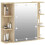 VidaXL vidaXL Spiegelschrank mit LED Sonoma-Eiche 70x16,5x60 cm 16