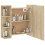VidaXL vidaXL Spiegelschrank mit LED Sonoma-Eiche 70x16,5x60 cm 17