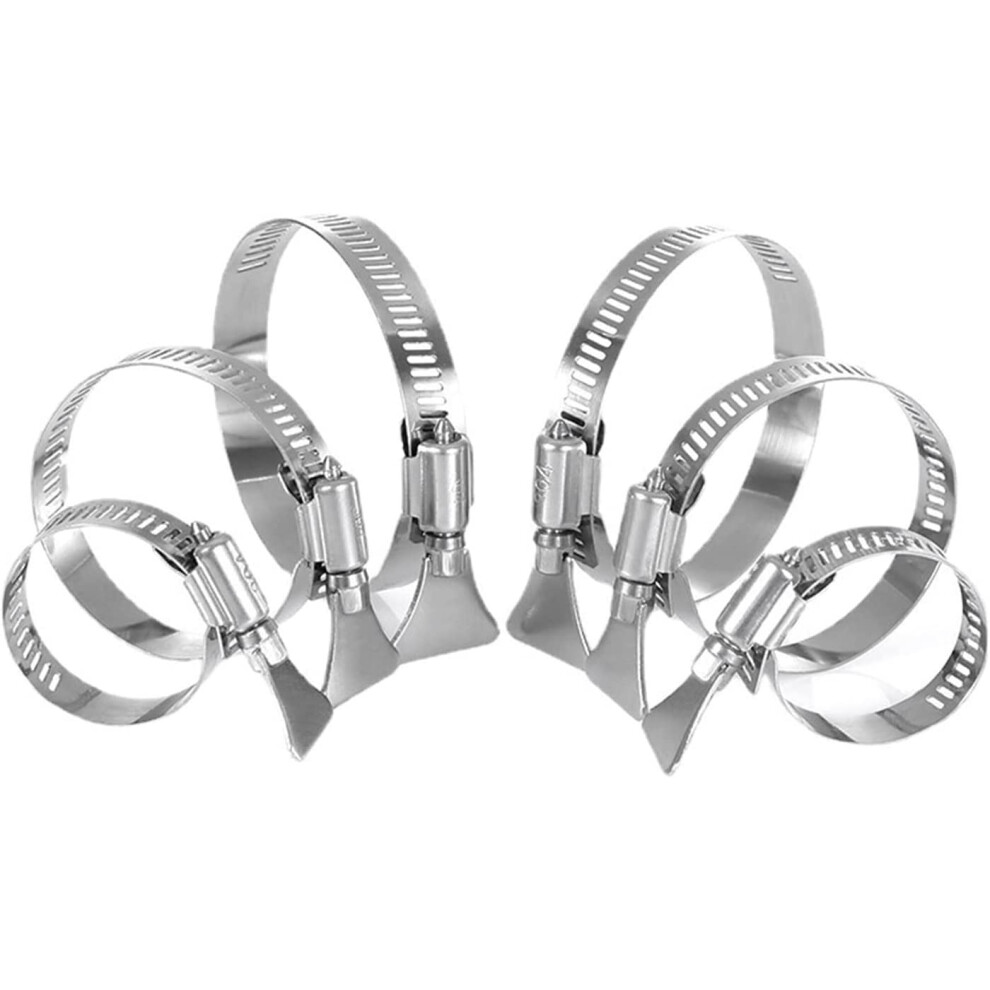 Pipe Clamp,Hose Clamp 304 Stainless Steel Pipe Clamp,Hose Clamps Air Water Pipe Fuel Hose Clips 820064740519