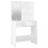VidaXL (White) vidaXL Dressing Table with LED Vanity Table Makeup Vanity Desk Cosmetic Table 16