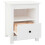 VidaXL (White, 1) vidaXL 1/2x Solid Wood Pine Bedside Cabinet Wooden Side Table Multi Colours 15