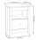 VidaXL (White, 1) vidaXL 1/2x Solid Wood Pine Bedside Cabinet Wooden Side Table Multi Colours 18