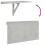 VidaXL (Concrete grey) vidaXL Folding Wall Table Office Bedroom Computer Writing Desk Multi Colours 14