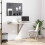 VidaXL (Concrete grey) vidaXL Folding Wall Table Office Bedroom Computer Writing Desk Multi Colours 9
