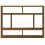 VidaXL (smoked oak) vidaXL Wall Shelf Wall-Mounted Shelf Storage Display Rack Engineered Wood 9