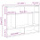 VidaXL (smoked oak) vidaXL Wall Shelf Wall-Mounted Shelf Storage Display Rack Engineered Wood 10