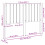 VidaXL (grey, 125.5 x 4 x 100 cm) vidaXL Bed Headboard Home Bedroom Decorative Bed Header Panel Solid Wood Pine 10