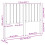 VidaXL (black, 125.5 x 4 x 100 cm) vidaXL Bed Headboard Home Bedroom Decorative Bed Header Panel Solid Wood Pine 10