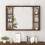 VidaXL vidaXL Spiegelschrank mit LED Braun Eichen-Optik 76x15x55 cm 8