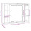 VidaXL vidaXL Spiegelschrank mit LED Braun Eichen-Optik 76x15x55 cm 7