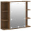 VidaXL vidaXL Spiegelschrank mit LED Braun Eichen-Optik 70x16,5x60 cm 12