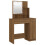 VidaXL (Brown oak) vidaXL Dressing Table with LED Vanity Table Makeup Vanity Desk Cosmetic Table 13